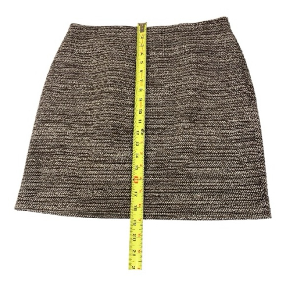 Elegant Ann Taylor Tweed Boucle Career Pencil Skirt Cream Brown Wool  Size 6 - Picture 6 of 7